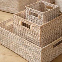 Modern Weave Rattan Baskets