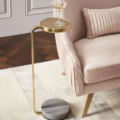 Murray Marble Drink Table (8")
