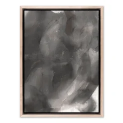 Mystic Land 2 Black Framed Wall Art by Shatha Al Dafai