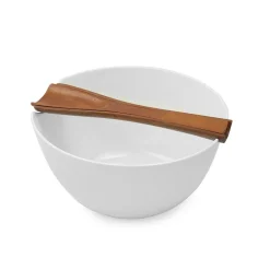 Nambe Quatro Salad Bowl & Servers