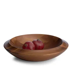 Nambe Skye Wood Decorative Bowl