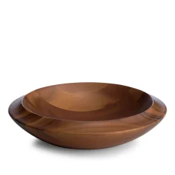 Nambe Skye Wood Decorative Bowl