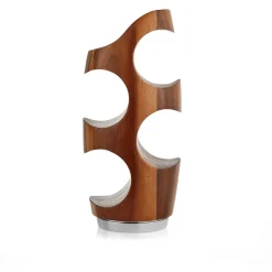 Nambe Vie Curved Wood Wine Rack