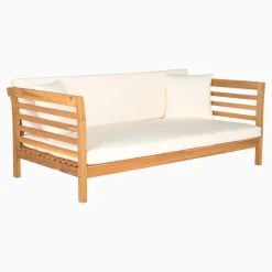 Natural Wood Outdoor Daybed