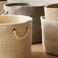 Natural Wool Baskets