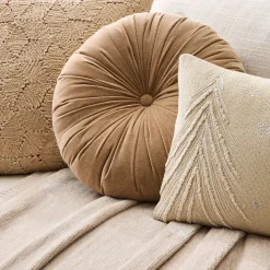 Neutral Christmas Pillow Cover & Throw Set