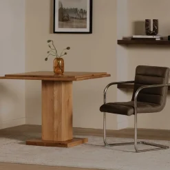 Nicholas Solid Oak Bar and Cafe Table (35")