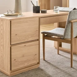 Norre 3-Piece Modular Desk w/ Drawers & Shelves (75")