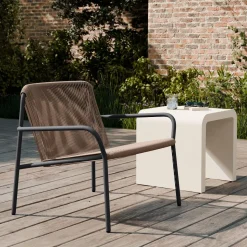Oceana Outdoor Lounge Chair & Syros Side Table (19") Set