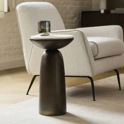 Olina Marble Drink Table (12")