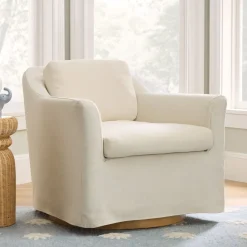 Olivia Slipcover Swivel Glider
