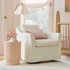 Olivia Slipcover Swivel Glider
