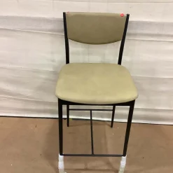 Open Box: Alessio Leather Counter Stool (26") - Ludlow Leather Cumin, Textured Antique Bronze, Champagne Bronze Accent