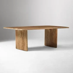 Open Box: Anton Solid Wood Coffee Table (44") - Burnt Wax