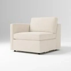 Open Box: Build Your Own Harris Sectional, Left-Arm Chair - Performance+ Basket Slub Sand