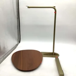 Open Box: Charley C-Side Table (19") - Walnut, Antique Brass