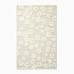 Open Box: Daisy Meadow Shag Rug, 5' x 8' - Aqua
