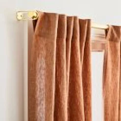 Open Box: European Flax Linen Blackout Curtain (60"W x 37"L) - Natural Flax