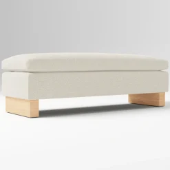 Open Box: Harmony Bench, Full/Queen - Performance Boucle Oatmeal, Blonde