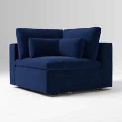 Open Box: Harmony Modular Corner - Performance Velvet Ink Blue