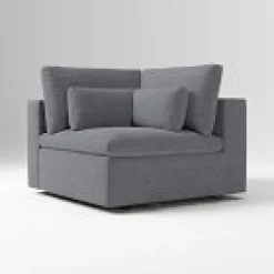 Open Box: Harmony Modular Corner - Performance+ Chenille Tweed Pewter