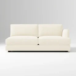 Open Box: Haven XL Right Arm Sofa, Trillium Filled Cushions - Performance Velvet Alabaster