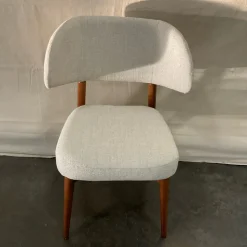 Open Box: Hyde Dining Chair - Deco Weave Sand, Cool Walnut