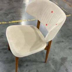 Open Box: Hyde Dining Chair - Deluxe Velvet Clay, Cool Walnut