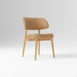 Open Box: Hyde Leather Dining Chair - Ludlow Leather Cumin, Blonde