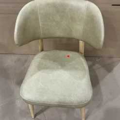 Open Box: Hyde Leather Dining Chair - Ludlow Leather Cumin, Blonde