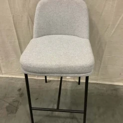 Open Box: Jack Metal Frame Counter Stool (26") - Performance Chenille Tweed Frost Gray, Dark Bronze