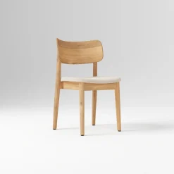 Open Box: Lalia Dining Chair - Performance Distressed Velvet Sand, Blonde