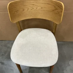 Open Box: Lalia Dining Chair - Performance Distressed Velvet Sand, Blonde