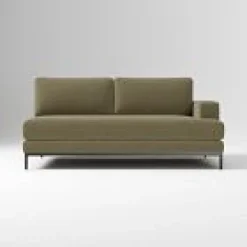 Open Box: Landon Right-Arm 2.5 Seater Sofa Bench - Performance Chenille Crossweave, Textured Antique Bronze