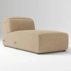 Open Box: Leo Motion Armless Chaise - Performance Distressed Velvet Camel