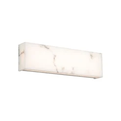 Open Box: Linear Marbled LED Sconce (18") - White