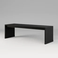 Open Box: Marlon Dining Height Communal Table (96") - Ebony On Ash