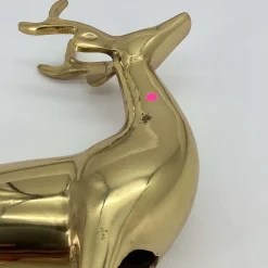 Open Box: Metal Object, Standing Reindeer - Brass