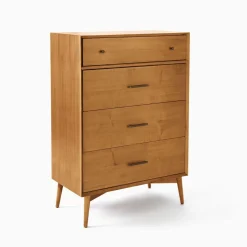 Open Box: Mid-Century 4-Drawer Dresser (34") - Acorn