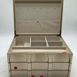 Open Box: Modern Shaped Jewelry Box, Grand (7.5"H) - Champagne