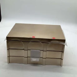 Open Box: Modern Shaped Jewelry Box, Grand (7.5"H) - Champagne