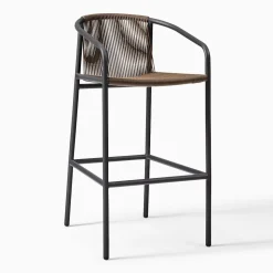 Open Box: Oceana Outdoor Bar Stool (30.7") - Dark Bronze, Mocha