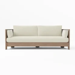 Open Box: Porto Outdoor Sofa Cushion Cover Only (86") - Crosshatch Weave Alabaster
