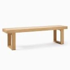 Open Box: Portside Outdoor Dining Bench (66") - Reef