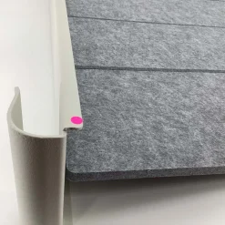 Open Box: Privacy & Modesty Linen Side Screen (27"W x 17"H) - Light Gray