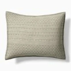 Open Box: Reese Linen Cotton Sham, King - Taupe