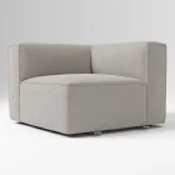 Open Box: Remi Modular Slipcovered Corner - Performance Velvet Silver