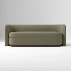 Open Box: Teagan Sleeper Sofa, Full - Performance Velvet Dark Olive
