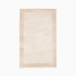 Open Box: TENCEL™ Frame Rug (6' x 9') - Sand