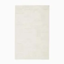 Open Box: Textured Shapes Rug, 5'x8' - Alabaster